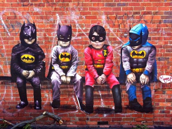 Banksy inspiruje! Sztuka uliczna wypełniona popkulturą: Władca Pierścieni, Batman i inni