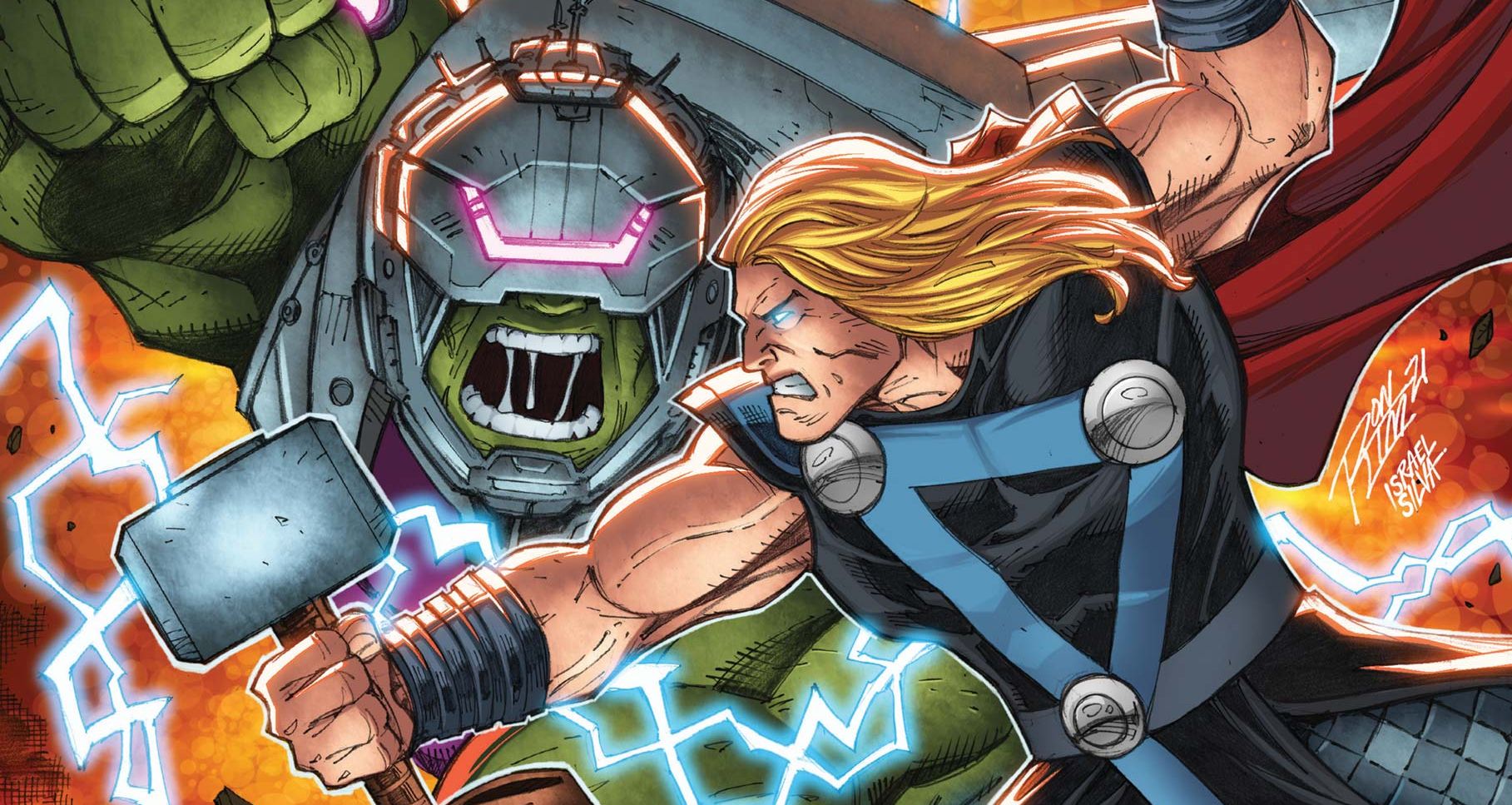 Hulk pokazuje, jak poruszyć Mjolnir nie będąc godnym. Heros rozerwał swoje ciało
