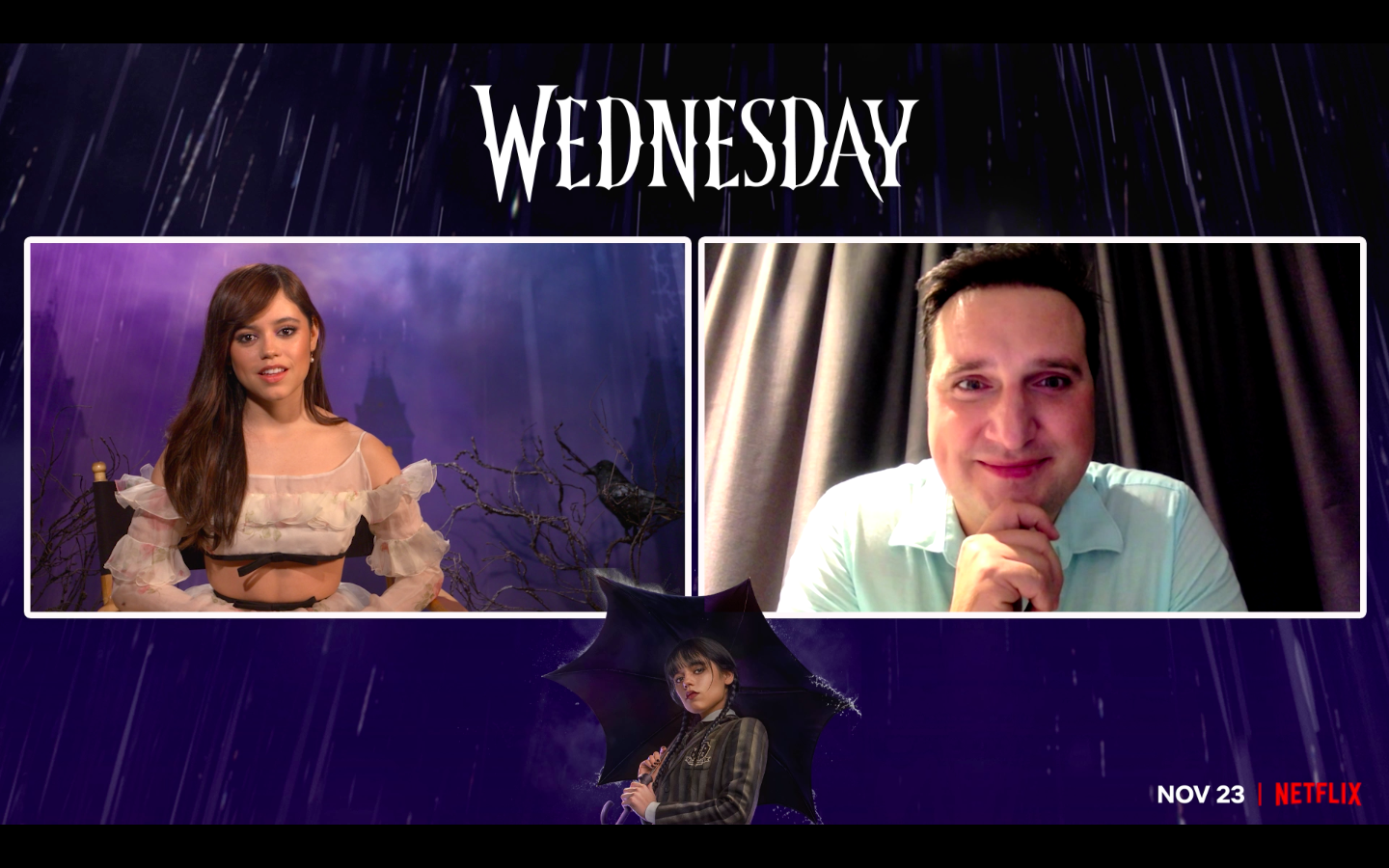Wednesday - Jenna Ortega opowiada nam o tworzeniu scen z Rączką [WYWIAD VIDEO]