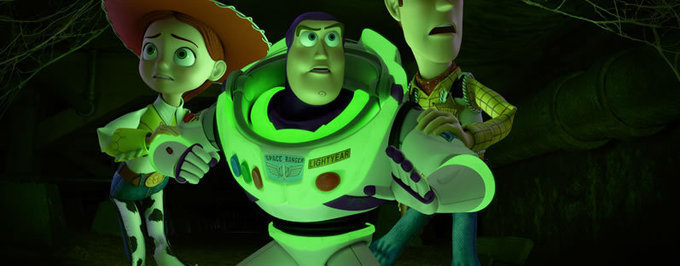     Przerażenie na plakatach „Toy Story of Terror”