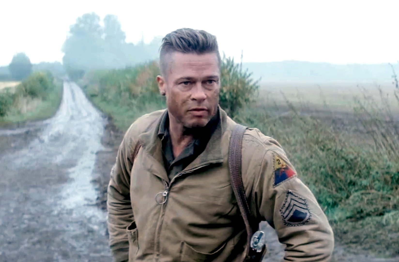     Brad Pitt i Lizzy Caplan na zdjęciach z planu Allied