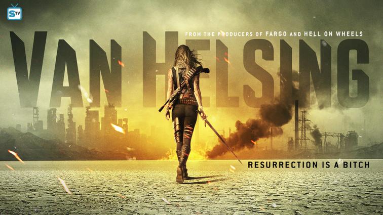     Plakat serialu Van Helsing. Oto łowczyni potworów