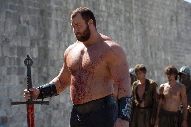     Góra z Gry o tron i Jan A.P. Kaczmarek na Warsaw Comic Con