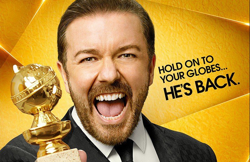     Ricky Gervais z góry przeprasza za żarty podczas rozdania Złotych Globów