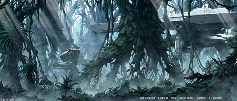 Godzilla: Monster Planet – nowe grafiki koncepcyjne z anime