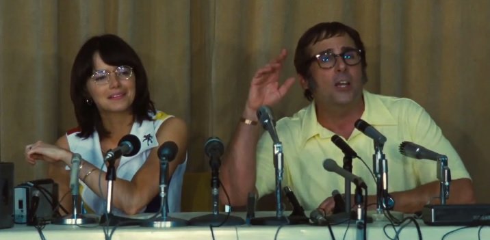 Emma Stone podejmuje wyzwanie Steve’a Carella. Nowy zwiastun Battle of the Sexes