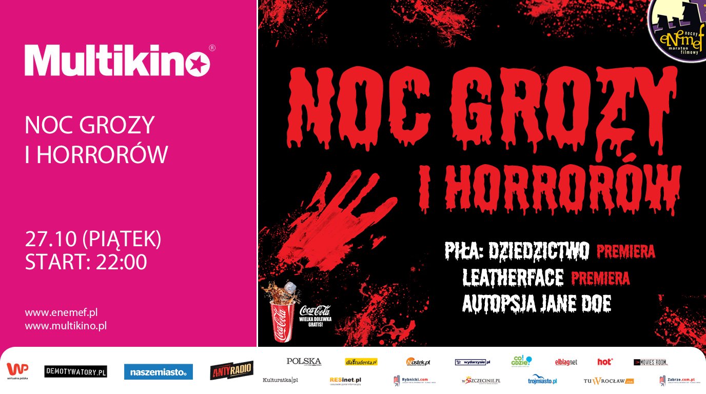 ENEMEF: Noc Grozy i Horrorów już 27 października