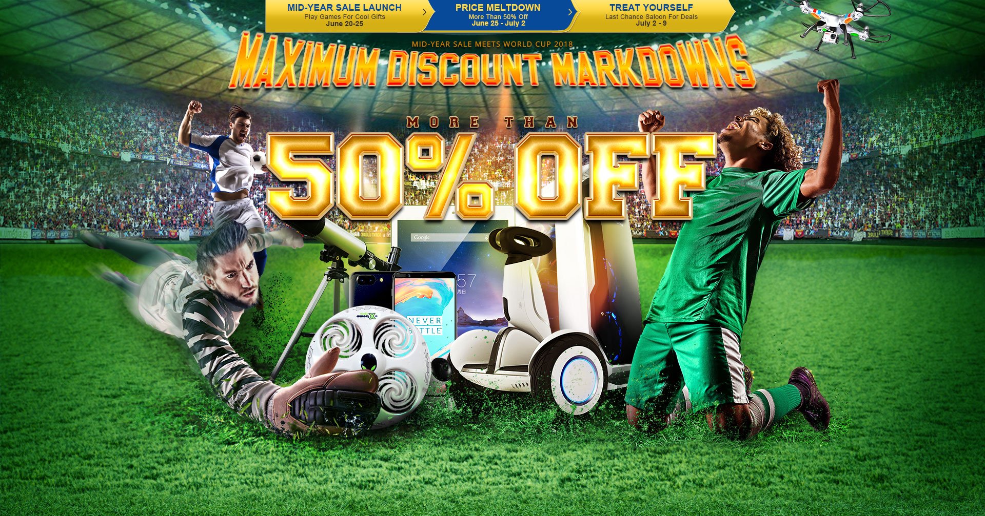     Polacy nic się nie stało, czyli promocja na Mundial -50% od GearBest