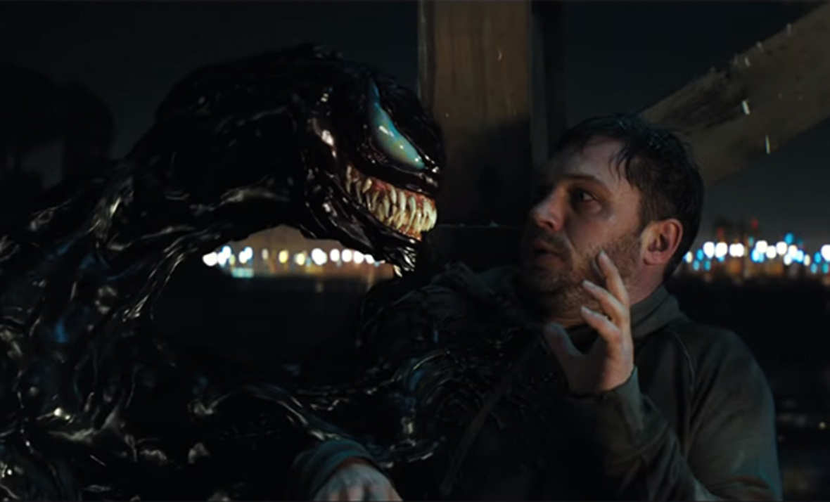     Venom – Tom Hardy podkładał głos symbiontowi, a na planie rozmawiał sam ze sobą