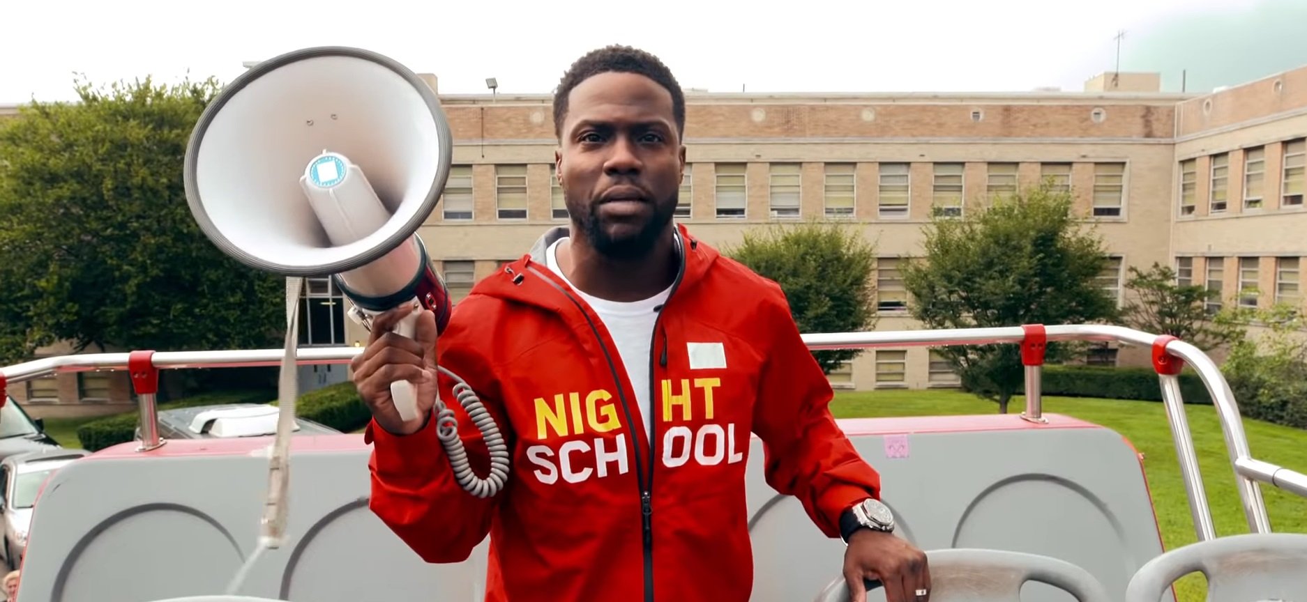 Kevin Hart jeździ po Nowym Jorku. Zobacz promocję komedii Night School