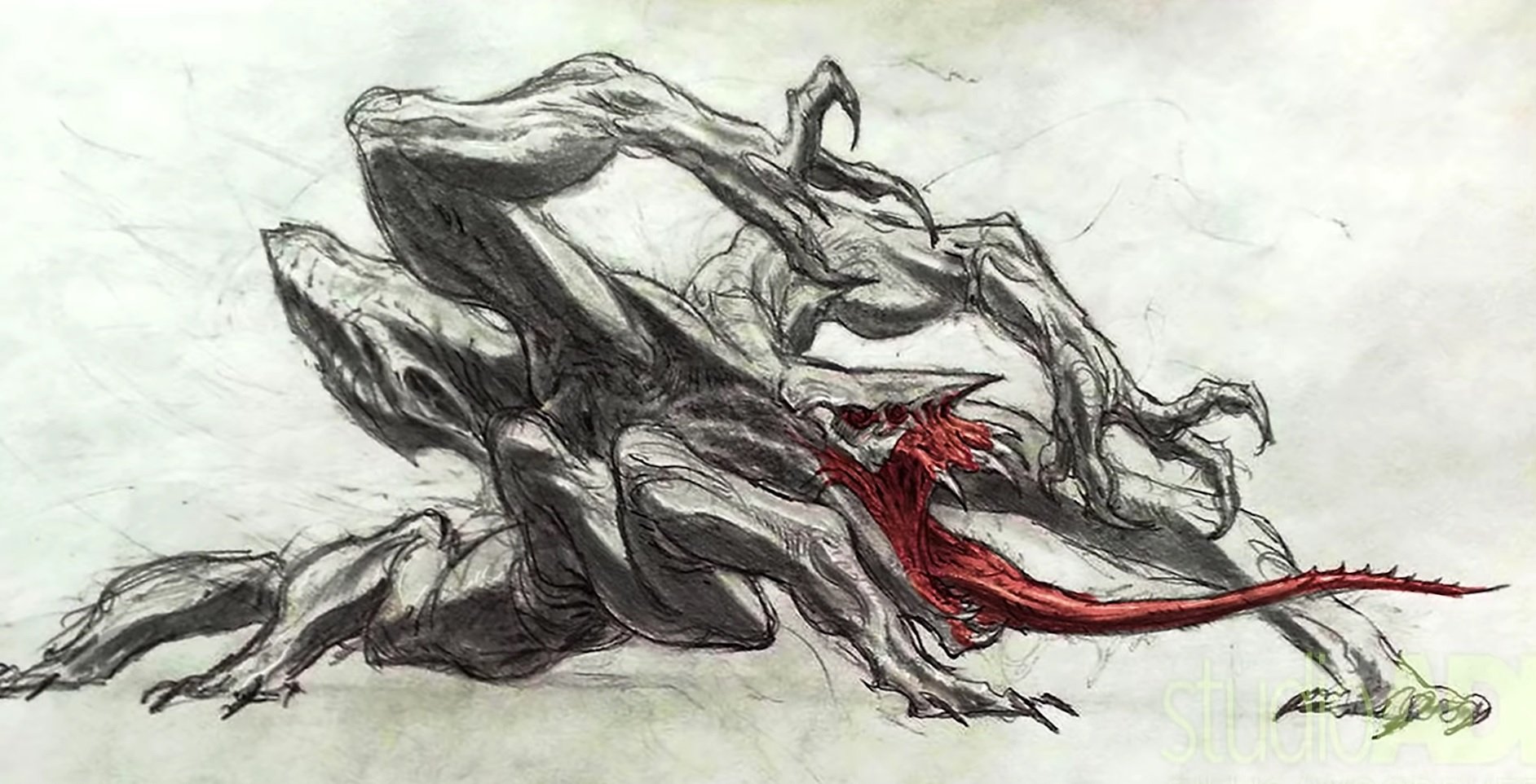 Predator – stwory, które mogły pojawić się w filmie. Szkice koncepcyjne