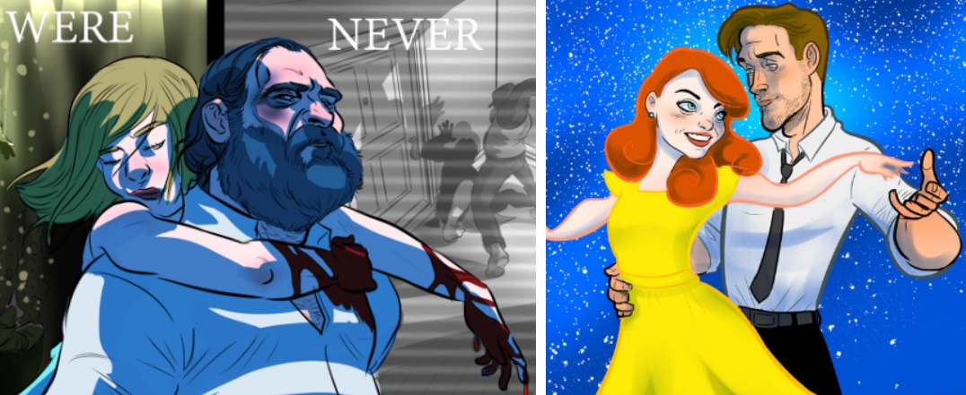     Oscarowe filmy w wersji komiksowej. Zobacz świetne prace artysty