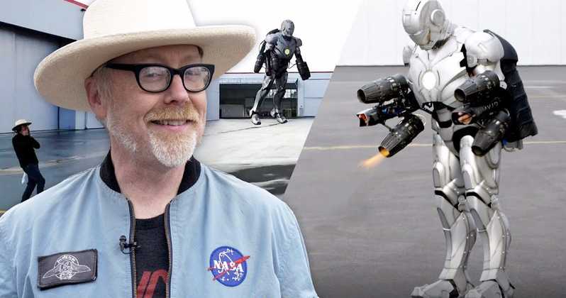     Adam Savage z Pogromców mitów stworzył latającą zbroję Iron Mana