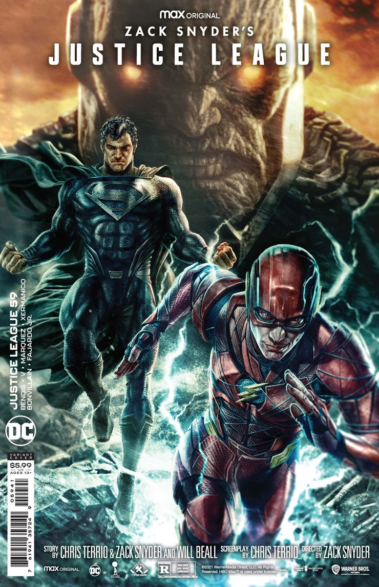 Liga Sprawiedliwości Zacka Snydera - okładki alternatywne do komiksu "Justice League #59"