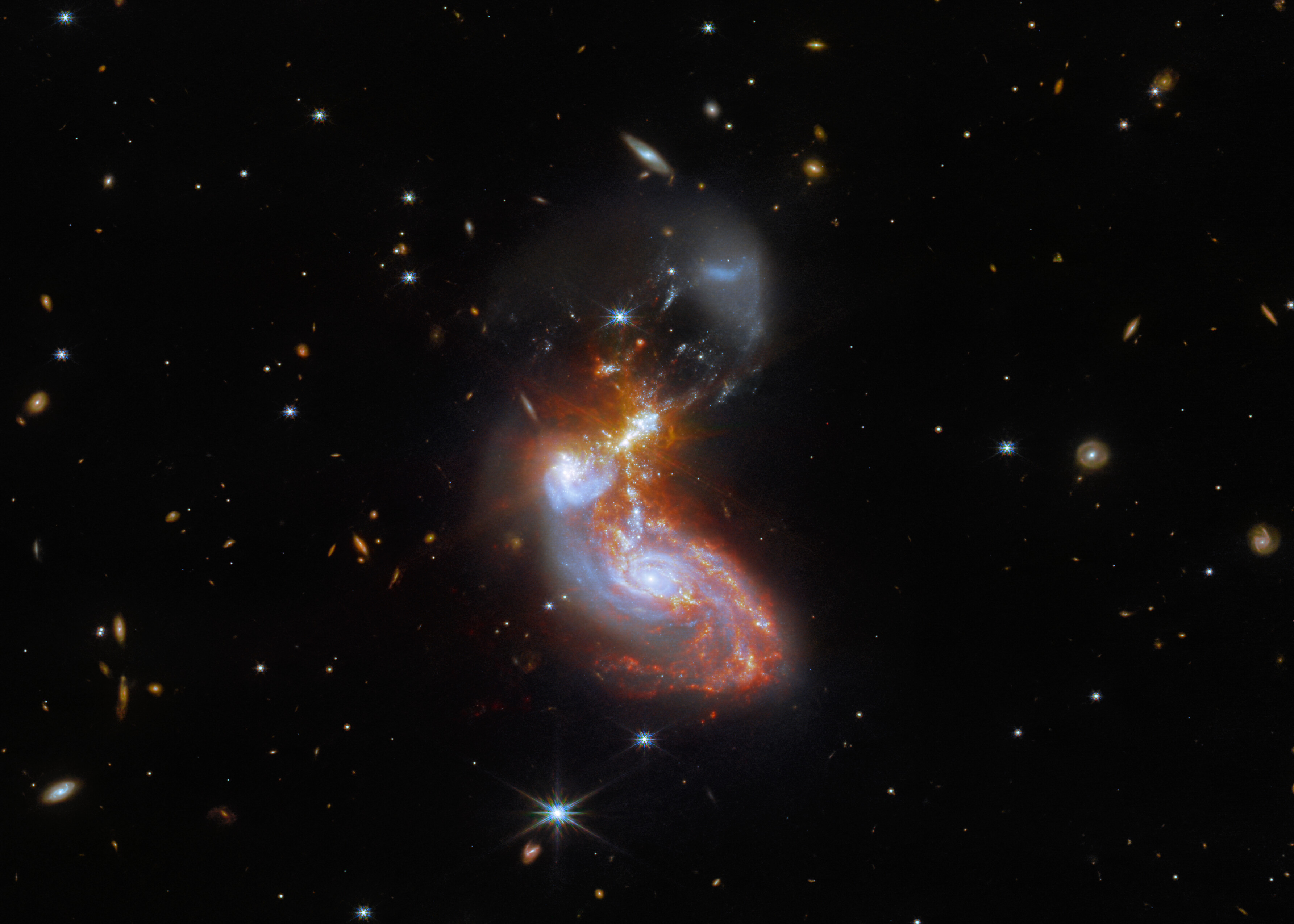 Teleskop Webba - zdjęcie pary galaktyk ZW II 96