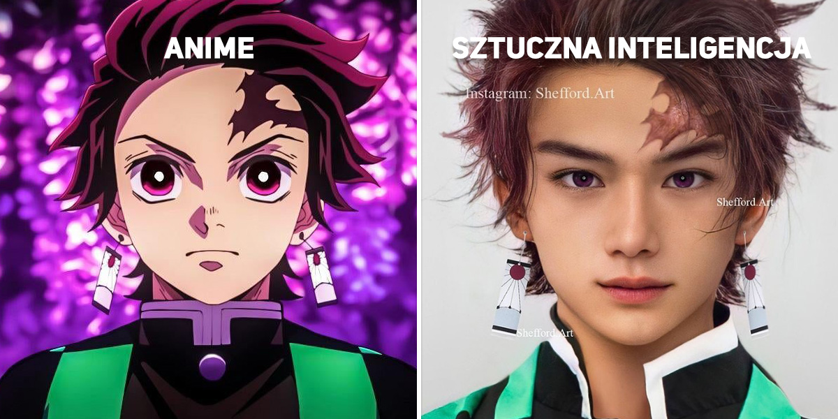 Sztuczna inteligencja ożywiła postacie z anime. Porównanie bywa zaskakujące