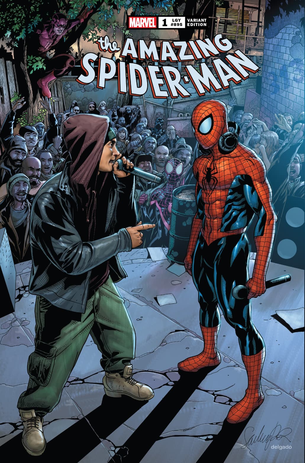マーベル：『The Amazing Spider-Man』(2022) #1 エミネム 特別
