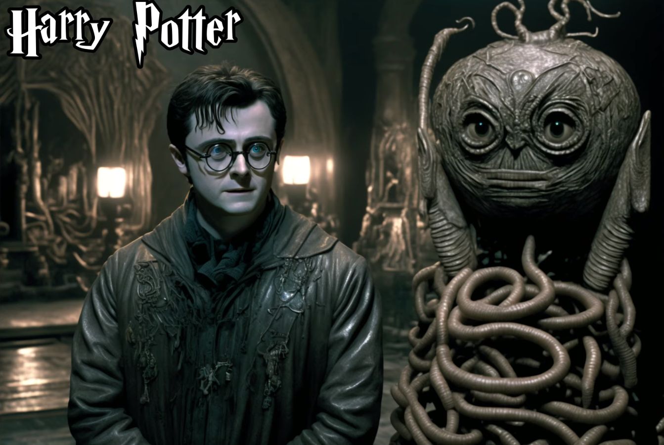 Harry Potter w stylu H.R. Gigera - 
