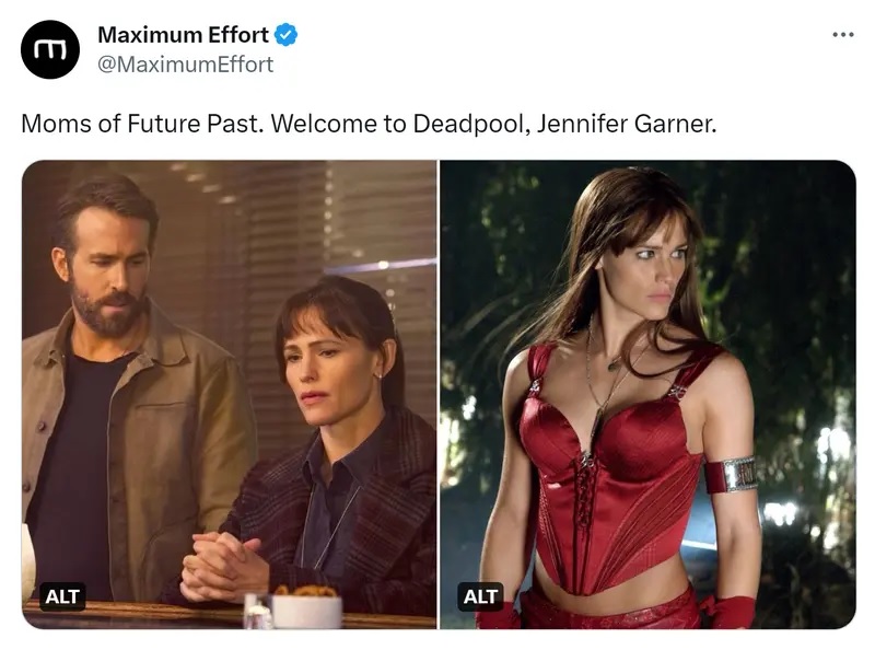 Elektra da Jennifer Garner confirmada no filme Deadpool 3 #deadpool #d