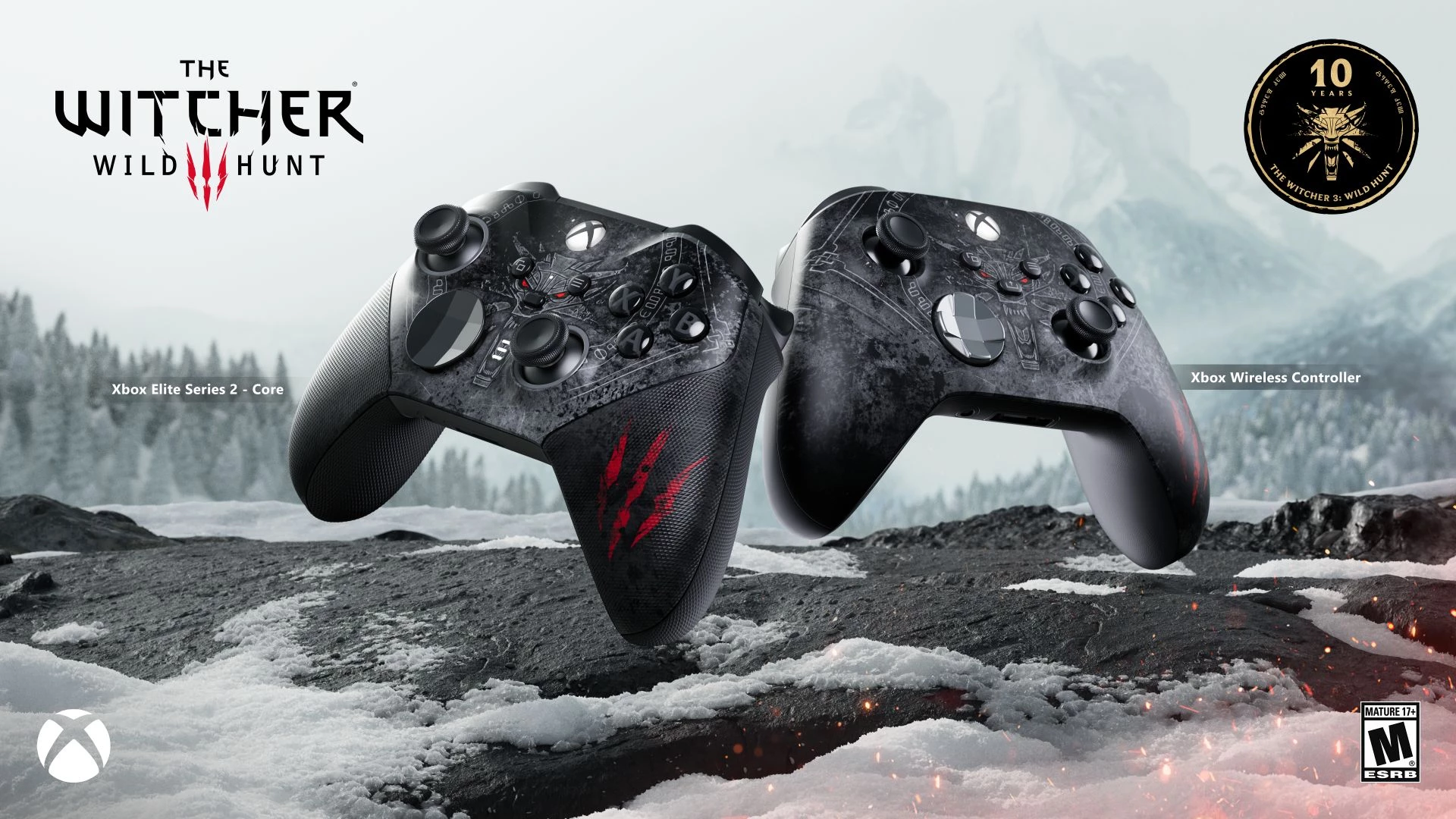 Wiedźmin 3 - kontrolery Xbox