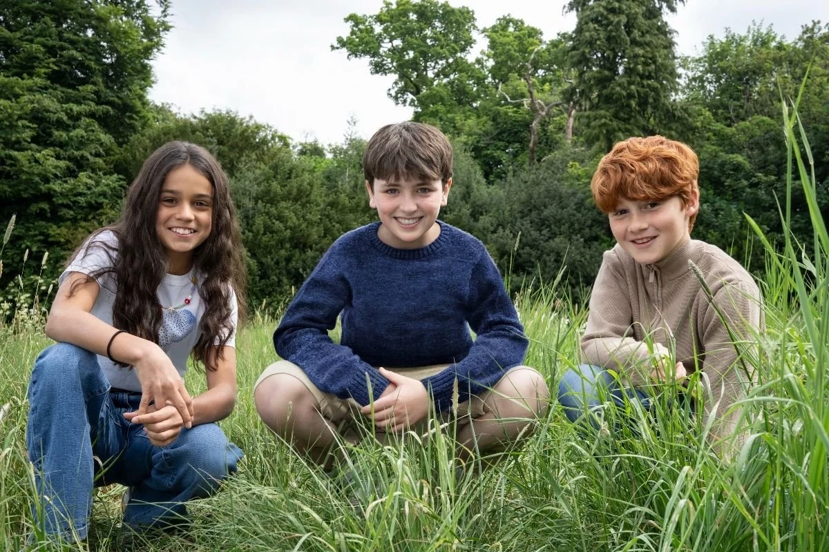 Od lewej: Arabella Stanton jako Hermiona, Dominic McLaughlin jako Harry i Alastair Stout jako Ron Weasley
