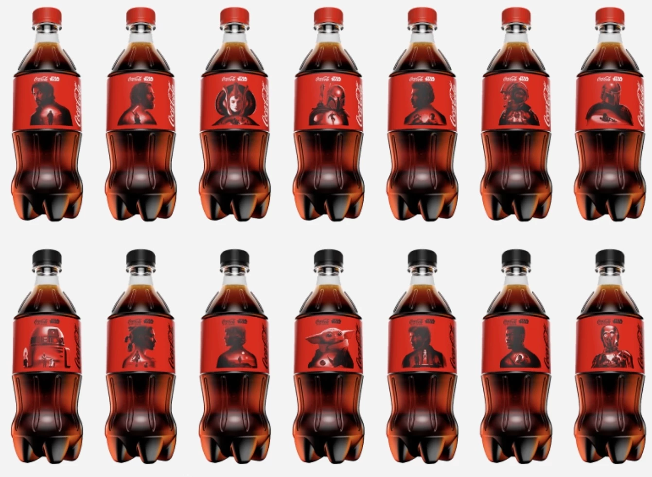 Limitowane butelki Coca-Coli z bohaterami Star Wars