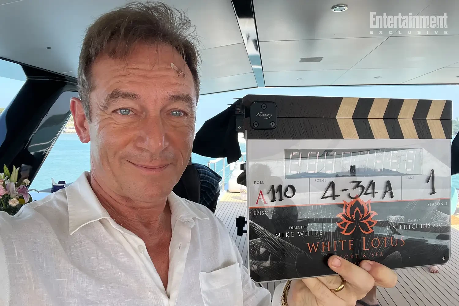Jason Isaacs na planie Białego Lotosu