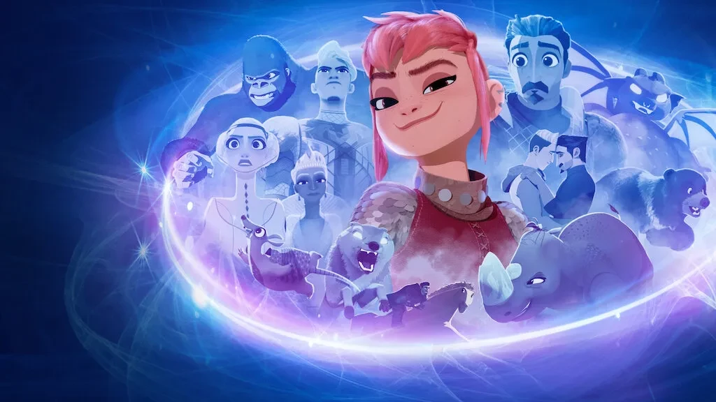 Nimona (2023) – kolejna nowość, którą warto poznać! Pełna przygód i akcji historia o rycerzu i zmiennokształtnej nastolatce. Na pewno warto dać mu szansę właśnie dla samej Nimony, charyzmatycznej głównej bohaterki, której po prostu nie da się nie kochać.