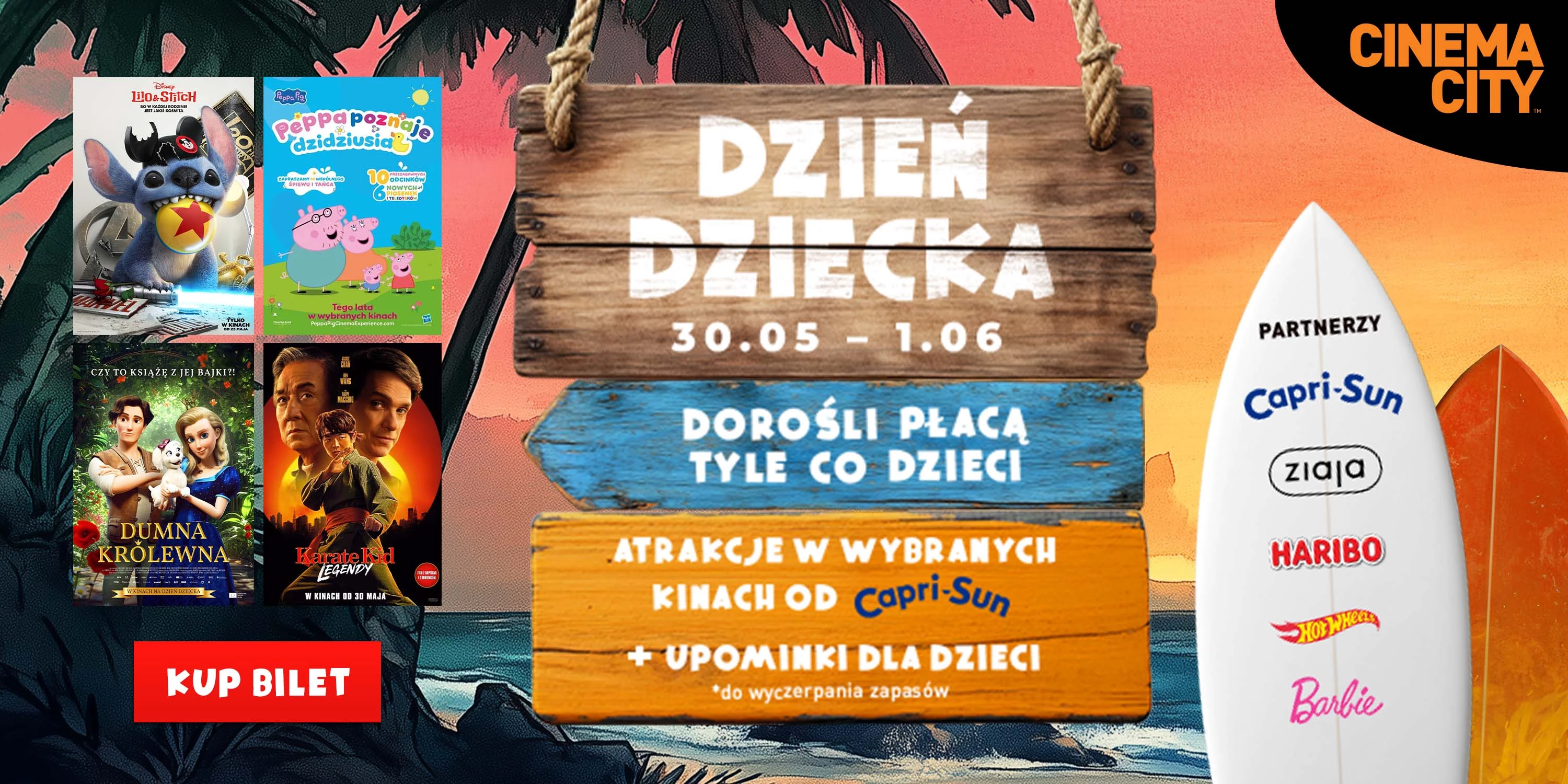 Konkurs dla młodych kinomanów, wyjątkowe atrakcje i niesamowite niespodzianki. Filmowy Dzień Dziecka w Cinema City