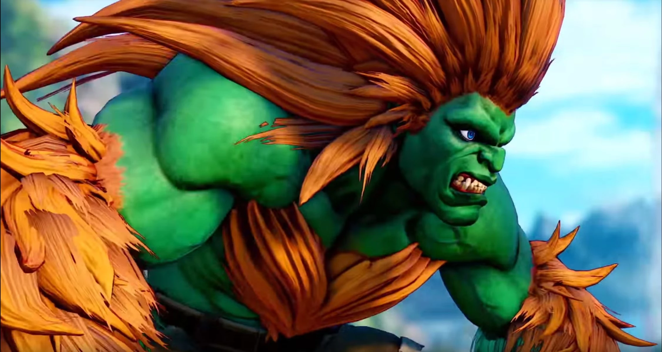 Street Fighter - grafika przedstawiająca fikcyjną postać Blanki