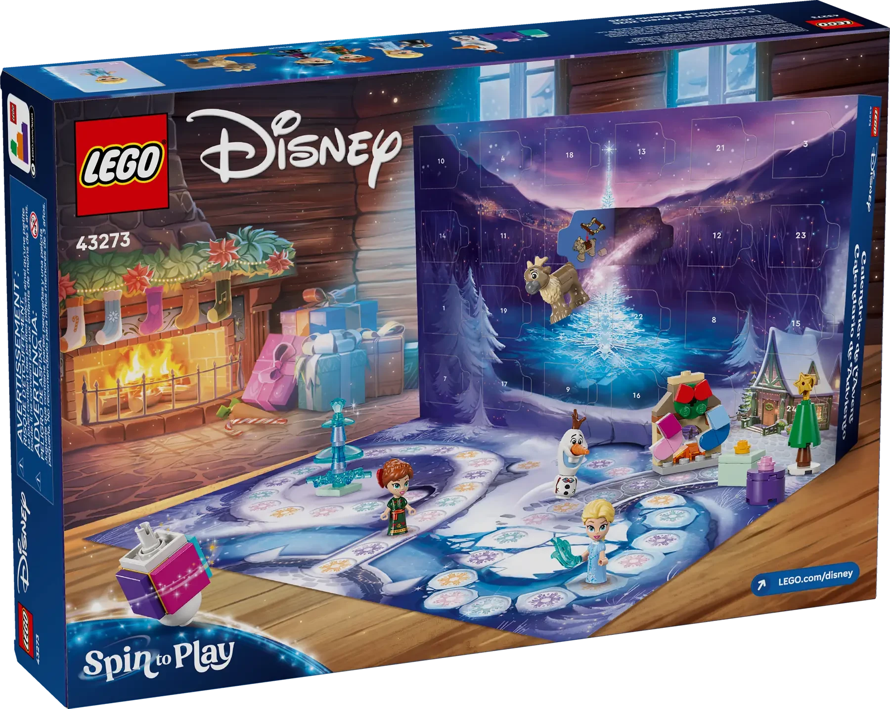 Zestaw LEGO - Disney: Kalendarz adwentowy na 2025 rok z Krainą Lodu