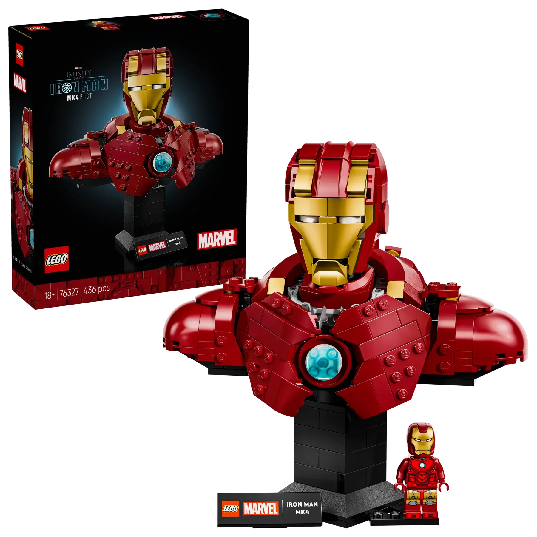 Zestaw LEGO - Marvel: Popiersie Iron Mana MK4