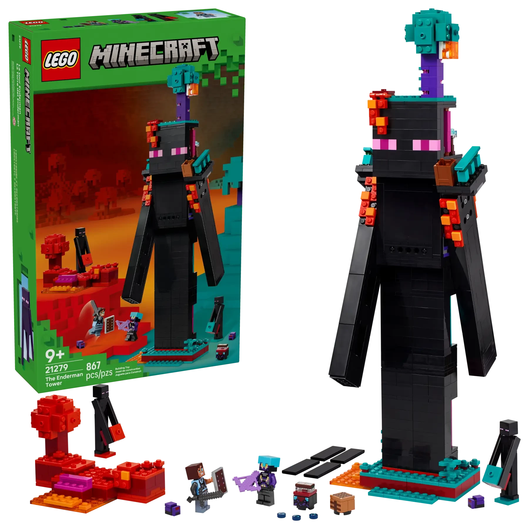 Zestaw LEGO - Minecraft: Wieża Endermana