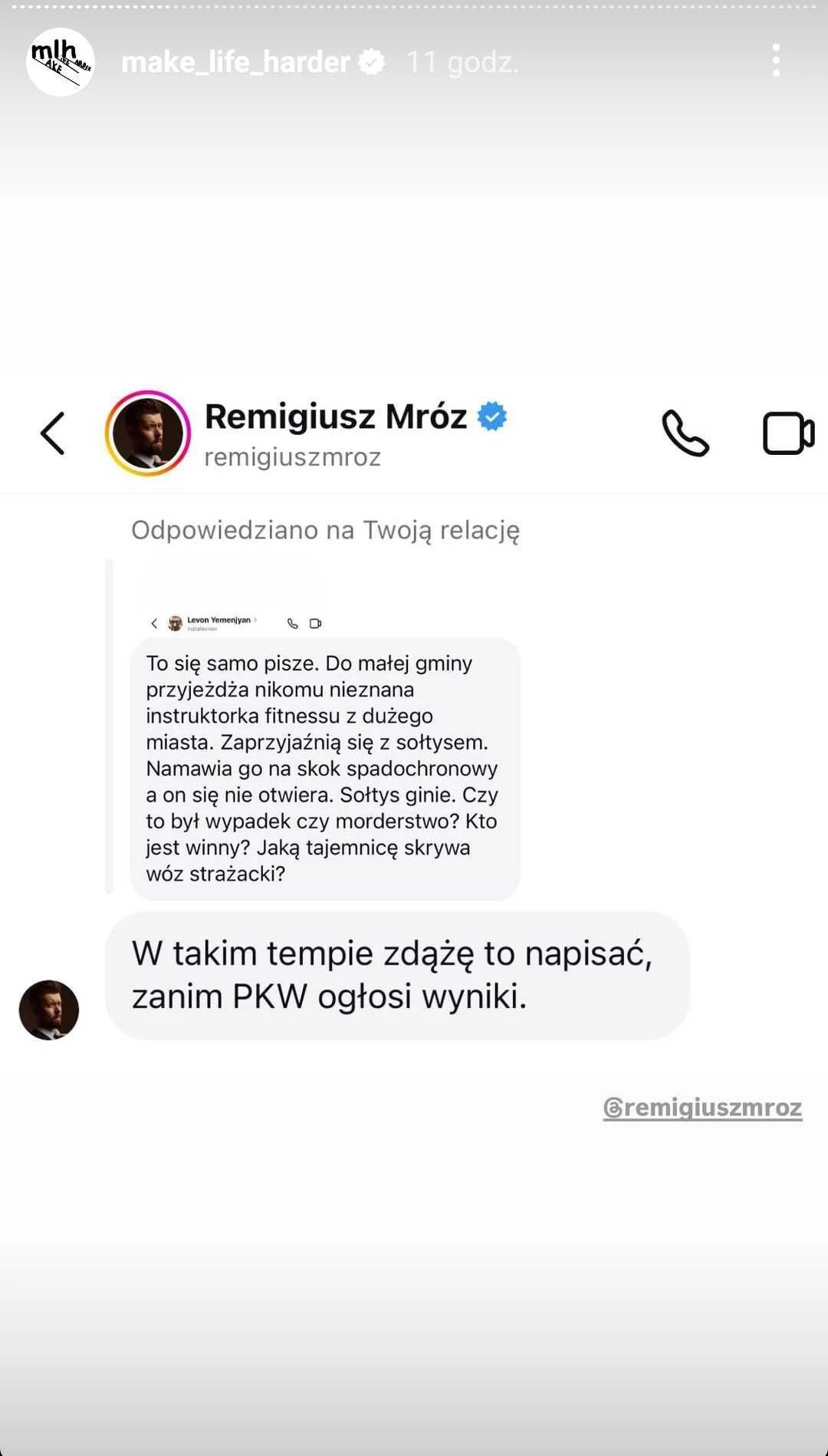 Remigiusz Mróz zapowiada nową książkę