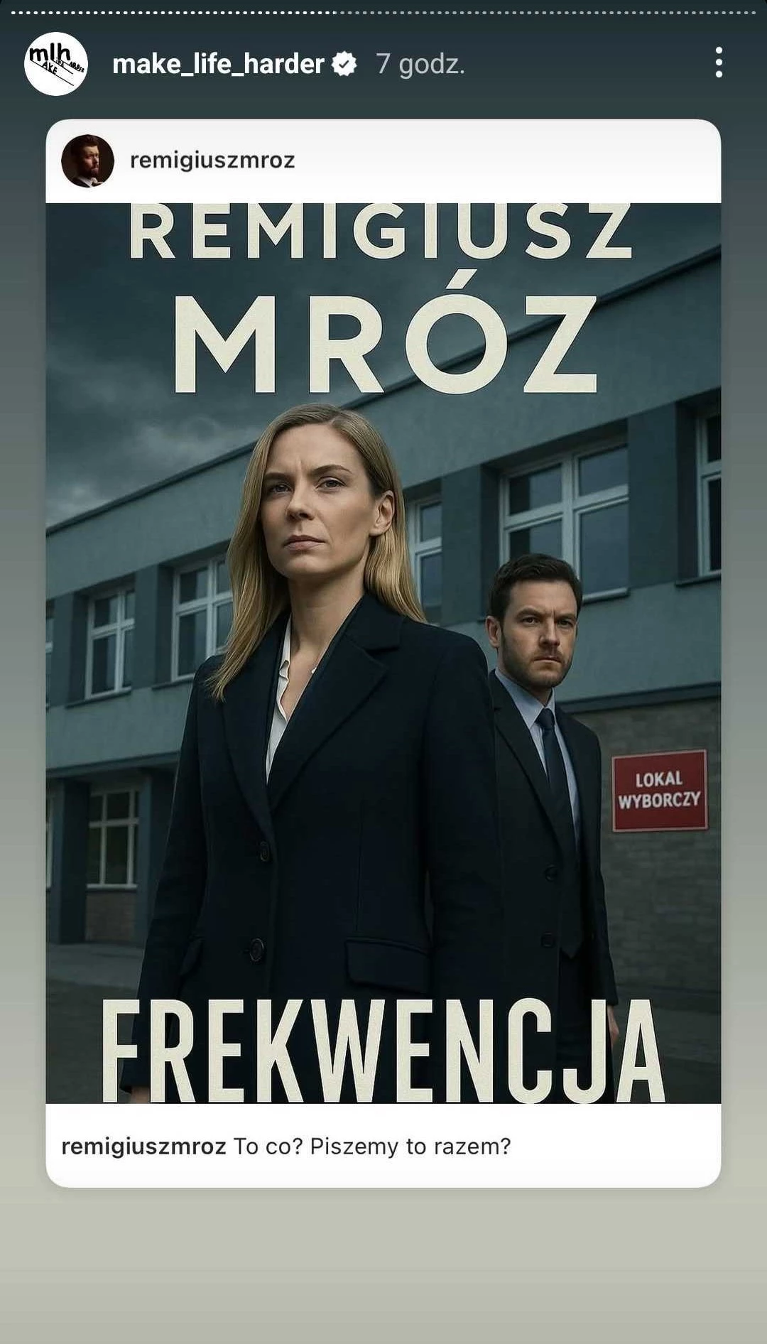 Remigiusz Mróz zapowiada nową książkę