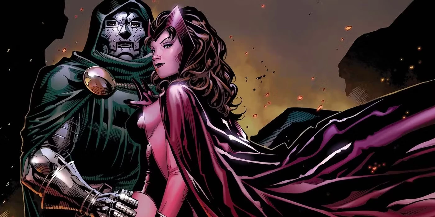 W pewnym momencie Scarlet Witch była zaręczona z antagonistą Doktorem Doomem (którego niedługo zagra Robert Downey Jr. w MCU). Bohaterka cierpiała wtedy na amnezję i złoczyńca ją zmanipulował. Synowie pomogli jej odzyskać wspomnienia.