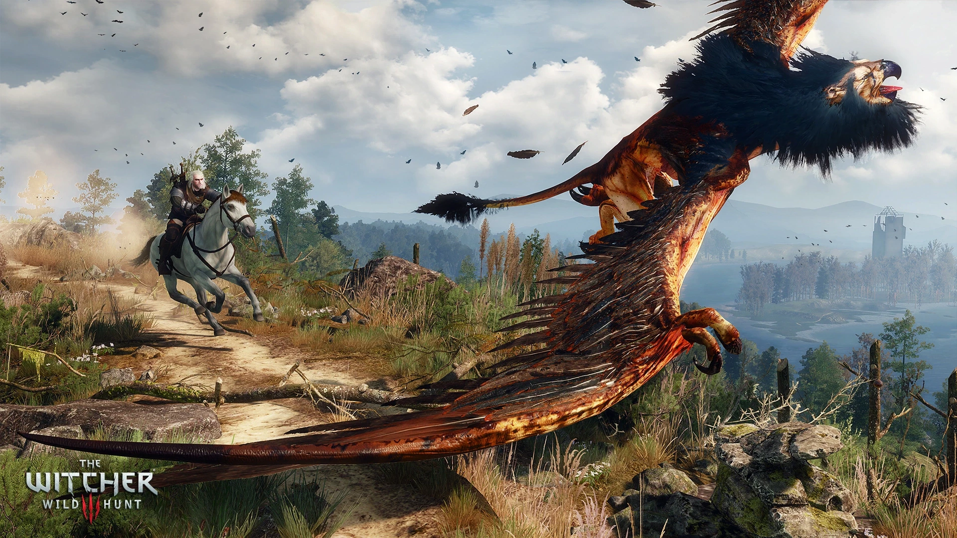 Gryf był pierwszym dużym monstrum, z którym Geralt mierzył się w Dzikim Gonie. Z przyjemnością sprawdzilibyśmy, jak w takim starciu poradziłaby sobie jego podopieczna.