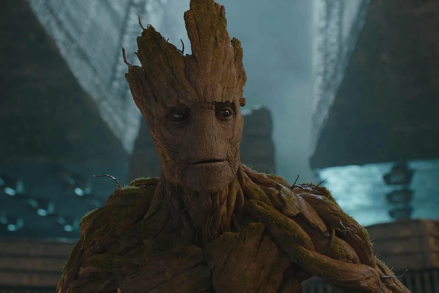 59. Groot - jako przedstawiciel starożytnej rasy Flora colossus może manipulować swoim ciałem w ten sposób, że szybko odtwarza jego utracone części – w dodatku dysponuje nadludzką siłą fizyczną i wytrzymałością, mogąc w tej materii rzucić wyzwanie takim potęgom jak Adam Warlock. W MCU w chwili obecnej działa on w swojej znanej z gier i jeszcze potężniejszej wersji Króla Groota.