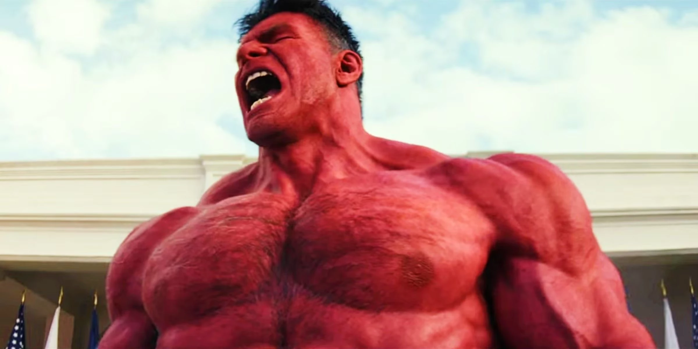 34. Thaddeus Ross aka Red Hulk – on również posiada zdolności charakterystyczne dla postaci korzystających z mocy opartych na promieniowaniu gamma. Według komiksów siłą fizyczną może górować nad Hulkiem, jednak MCU pokazało go jako wyjątkowo niestabilnego na poziomie mentalnym złoczyńcę.