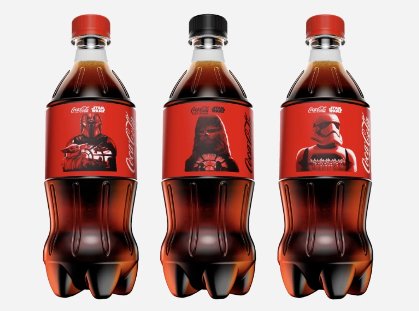 Limitowane butelki Coca-Coli z bohaterami Star Wars