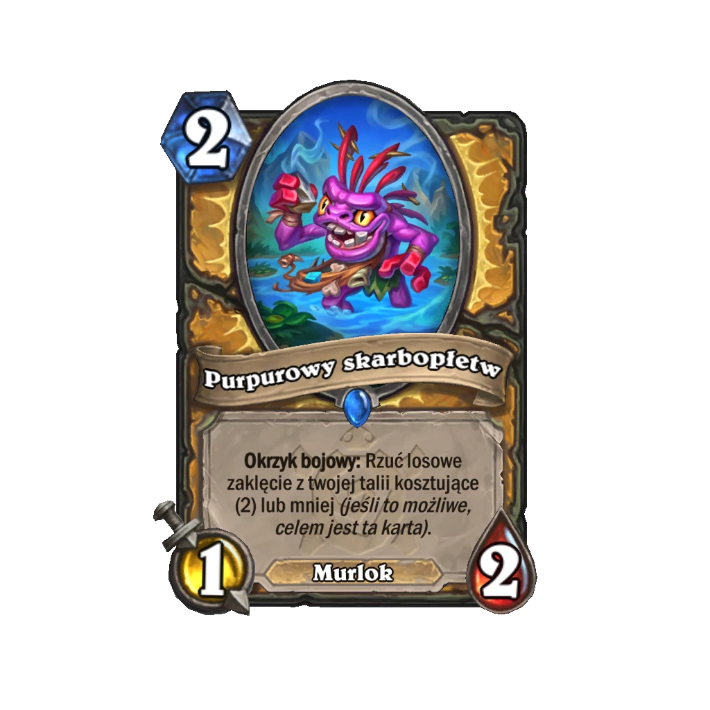 Hearthstone: Zaginione Miasto Un'Goro - Purpurowy skarbopłetw