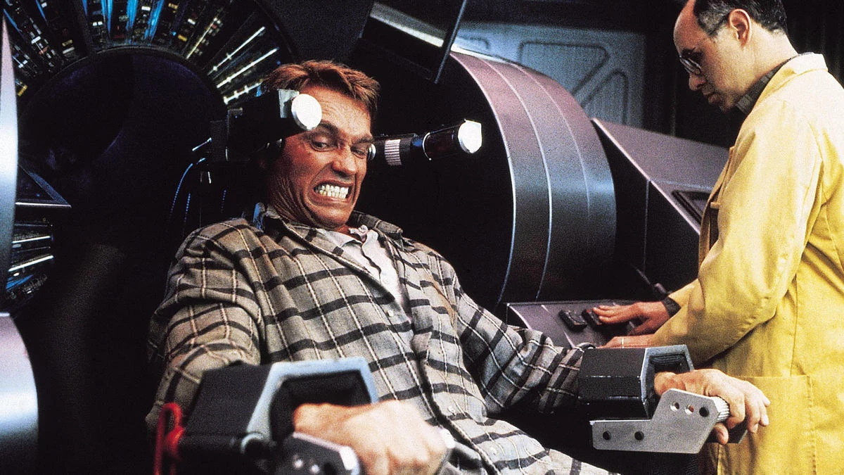 „Pamięć absolutna” (1990) - pokazał technologię wirtualnej rzeczywistości i autonomiczne pojazdy. Obecnie VR staje się coraz bardziej popularne, a samochody bez kierowców są testowane na drogach.