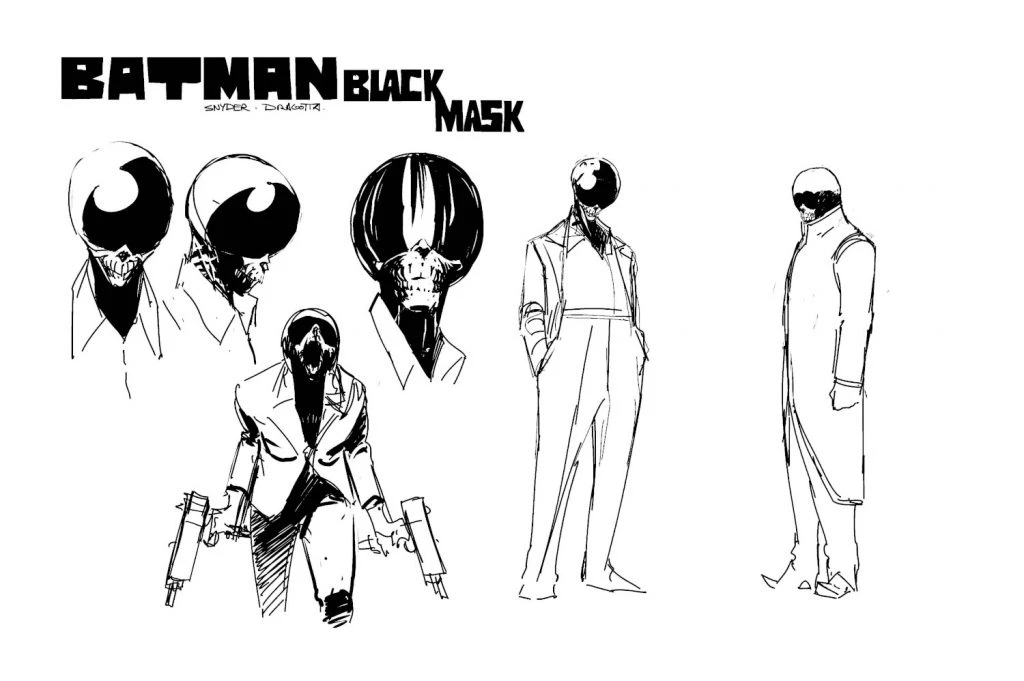Absolute Batman - szkice koncepcyjne (Black Mask)