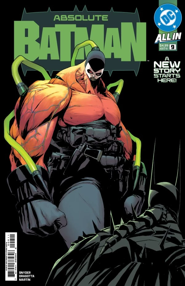 Absolute Batman - wariant okładki (grafika Bane'a, która wzbudziła kontrowersje)