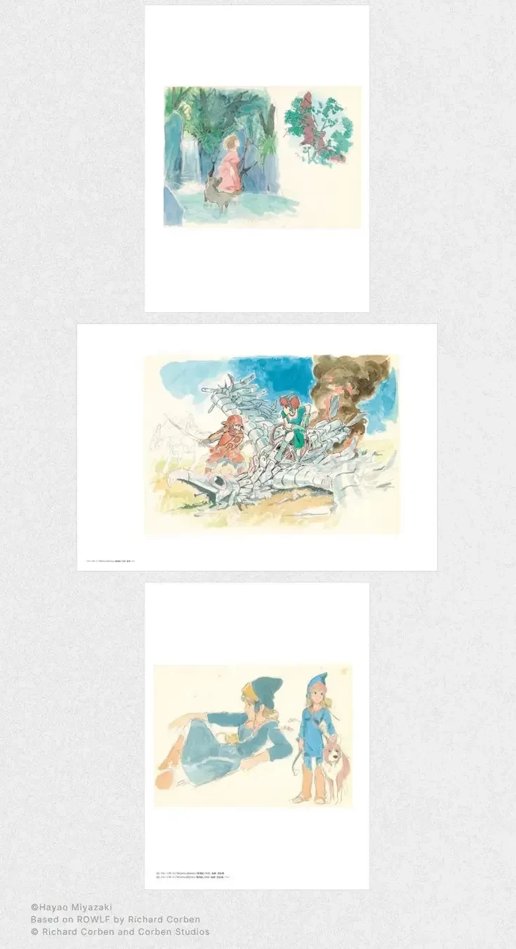 Hayao Miyazaki - Image Board Series: The Prehistory of Nausicaa (szkice)
