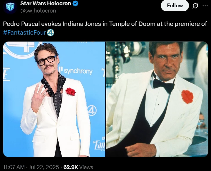 Pedro Pascal na premierze Fantastycznej Czwórki