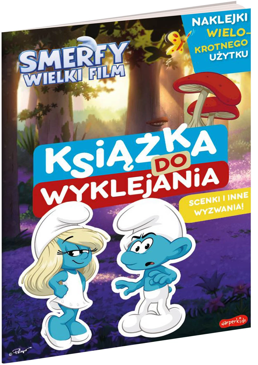 Smerfy. Wielki Film. Książka do wyklejania