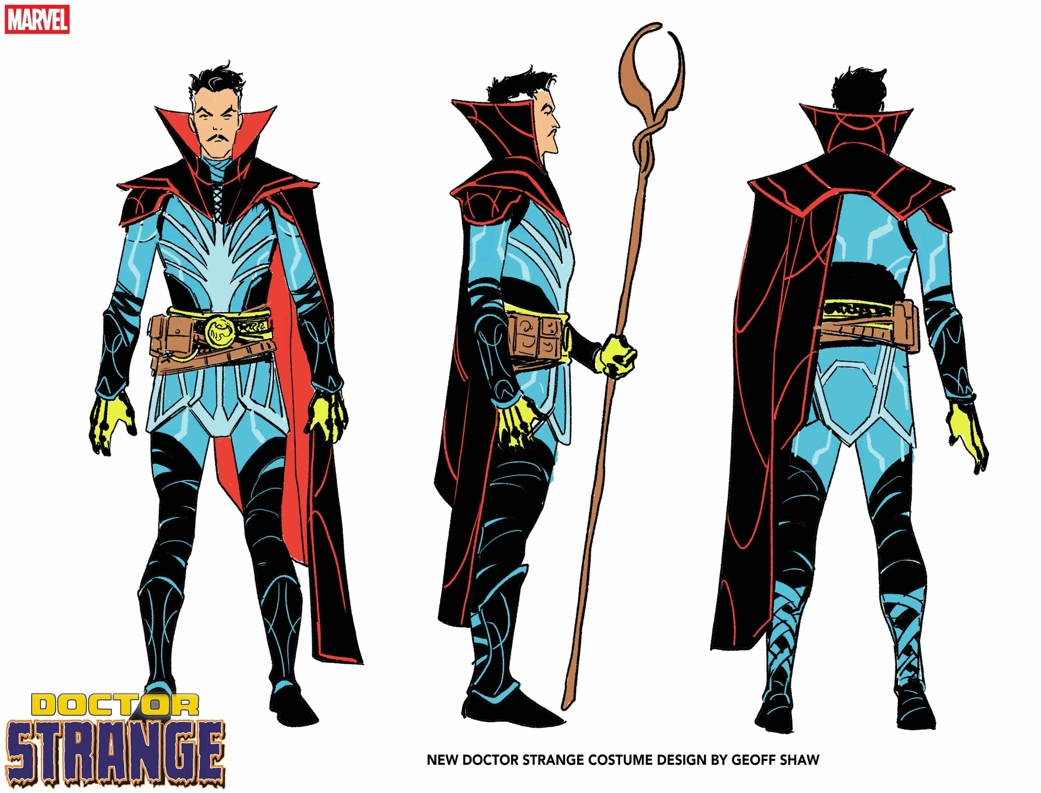 "Doktor Strange" #1 -  plansza z nowym designem Doktora Strange