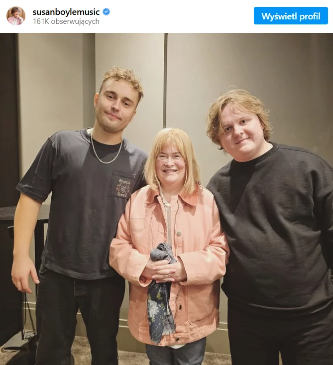Zdjęcie Susan Boyle z jej profilu na Instagramie
