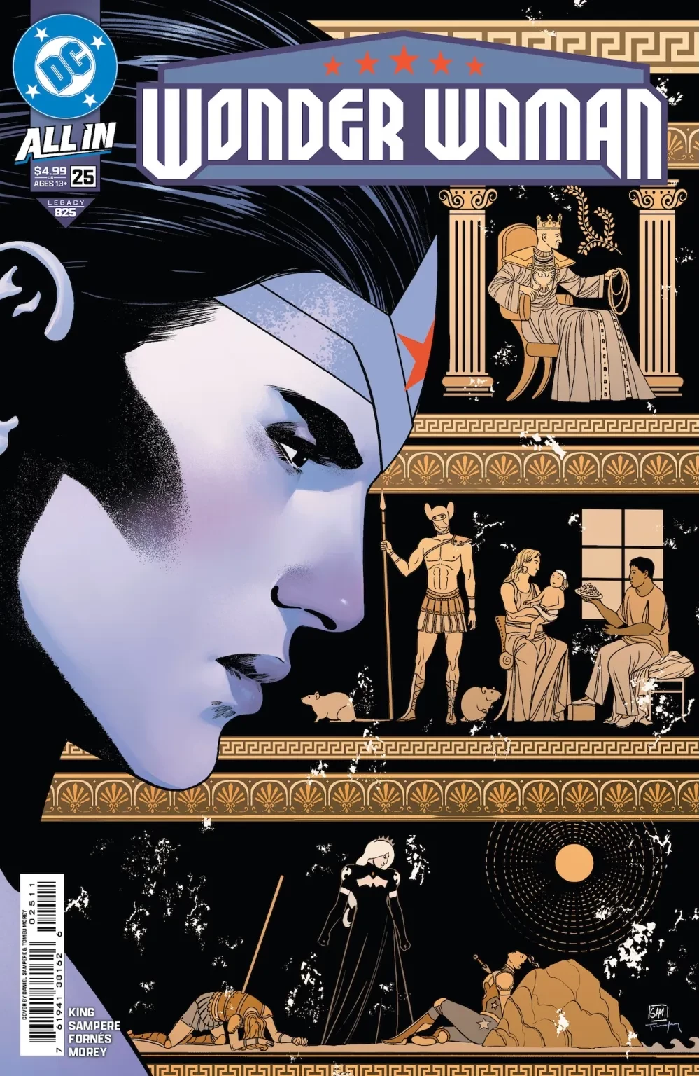 Wonder Woman #25 - wariant okładki. Matriarch widać na samym dole